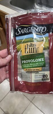 Provolone Natural Cheese Slices With Smoke Flavor, Provolone
