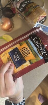 Ultra Thin Colby-Jack Natural Cheese Slices, Colby-Jack
