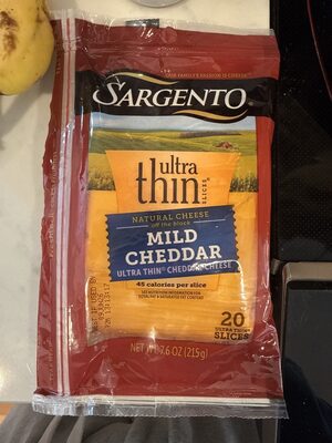 Mild Cheddar Ultra Thin Natural Cheddar Cheese Slices, Mild Cheddar