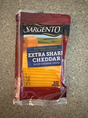 Extra Sharp Cheddar Sliced Natural Cheese, Extra Sharp Cheddar