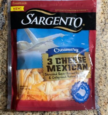 Creamery Shredded 3 Cheese Mexican Natural Cheese