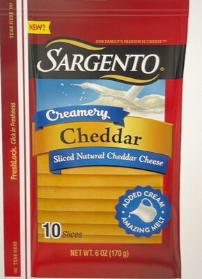 Cheddar Sliced Natural Cheese, Cheddar