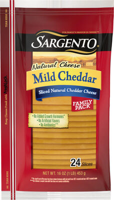 Sliced Mild Cheddar Natural Cheese, Mild Cheddar