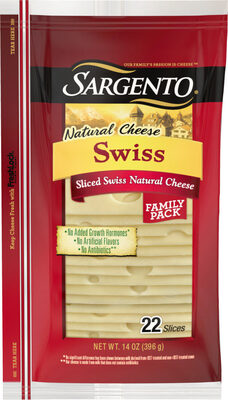 Sliced Swiss Natural Cheese, Swiss