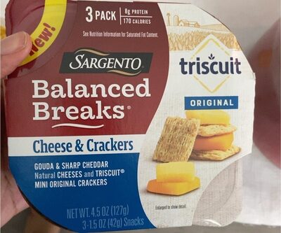 Original Gouda & Sharp Cheddar Natural Cheeses And Triscuit Mini Original Crackers, Original Gouda & Sharp Cheddar