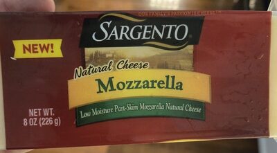 Mozzarella Low Moisture Part-Skim Mozzarella Natural Cheese, Mozzarella