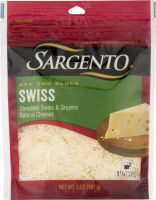 Off The Block Shredded Swiss & Gruyere Natural Cheeses, Swiss
