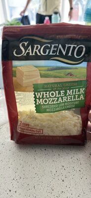 Traditional Cut Shredded Low Moisture Whole Milk Mozzarella Natural Cheese, Whole Milk Mozzarella