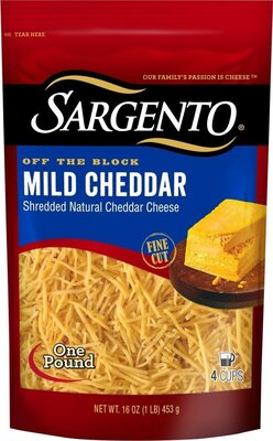 Mild Cheddar Fine Cut Shredded Natural Cheese, Mild Cheddar