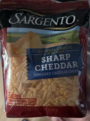 Sharp Cheddar Shredded Natural Cheese, Sharp Cheddar