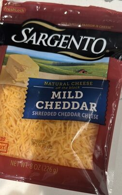 Off The Block Mild Cheddar Shredded Natural Cheddar Cheese, Mild Cheddar
