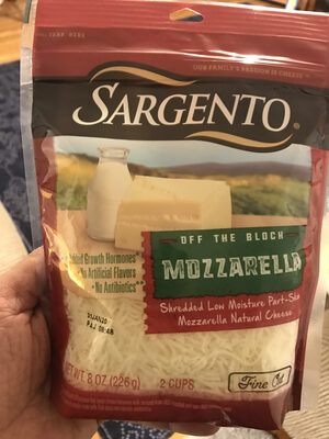 Mozzarella Shredded Low Moisture Part-Skim Natural Cheese, Mozzarella