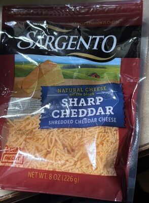 Sharp Cheddar Shredded Cheese Cups, Sharp Cheddar