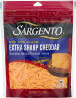 Extra Sharp Cheddar Shredded Natural Cheese, Extra Sharp Cheddar