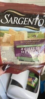 4 Cheese Mexican Shredded Reduced Fat Monterey Jack, Asadero, Cheddar & Queso Quesadilla Natural Cheeses, 4 Cheese Mexican