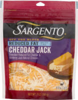 Cheddar Jack Reduced Fat Cheddar & Monterey Jack Traditional Cut Shredded Natural Cheeses, Cheddar Jack