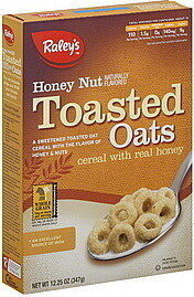 Raley's, Honey Nut Toasted Oats, A Sweetened Toasted Oat Cereal With The Flavor Of Honey & Nuts