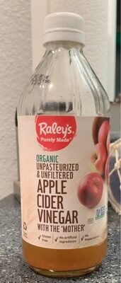 Organic Unpasteurized & Unfiltered Apple Cider Vinegar With The 'Mother', Apple Cider