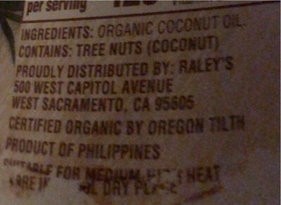 Organic Refined Coconut Oil