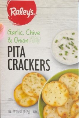 Garlic, Chive & Onion Flavored Pita Crackers, Garlic, Chive & Onion