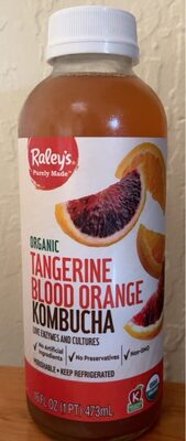 Tangerine Blood Orange Organic Kombucha, Tangerine Blood Orange