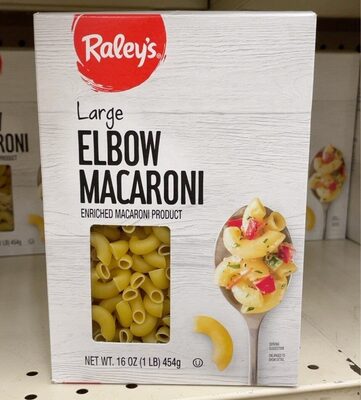 Enriched Macaroni Product, Large Elbow Macaroni