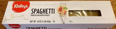 Enriched Macaroni Product, Spaghetti