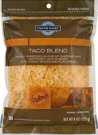 Fancy Taco Blend Shredded Cheddar And Monterey Jack Cheese With Taco Seasoning, Taco Blend