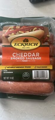 Cheddar Smoked Sausage, Cheddar