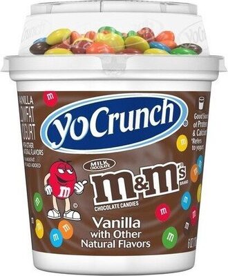 Yocrunch, Lowfat Yogurt With M&M's Chocolate Candies, Vanilla, Vanilla