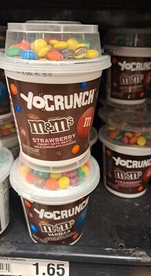 YoCrunch Strawberry Lowfat Yogurt with M&M's 6 oz. Cup
