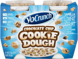 YoCrunch Vanilla Lowfat Yogurt with Chocolate Chip Cookie Dough 4-4 oz. Cups