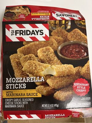 Marinara Sauce With Mozzarella Sticks Real Mozzarella Cheese Coated With A Crispy Garlic Seasoned Panko Breading, Marinara Sauce