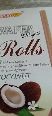 Coconut Wafer Delight Rolls, Coconut