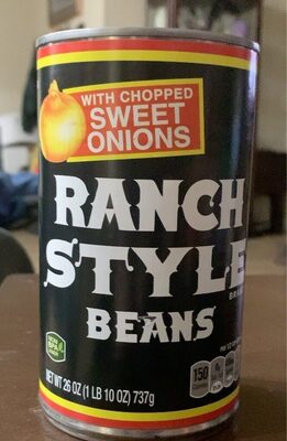 Ranch Style Beans With Chopped Sweet Onions, Canned Beans, 26 OZ
