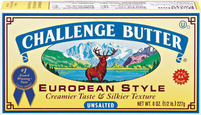 Unsalted European Style Butter, Unsalted