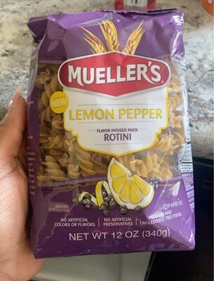 Lemon Pepper Rotini Pasta, Lemon Pepper