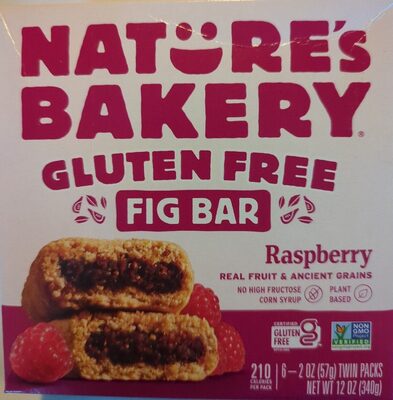 Raspberry Gluten Free Fig Bar, Raspberry