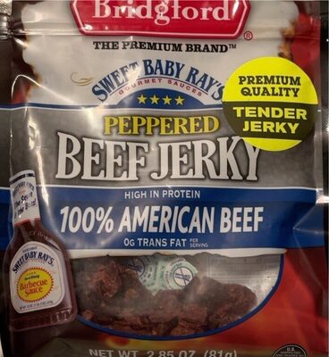 Peppered 100% American Beef Jerky, Peppered