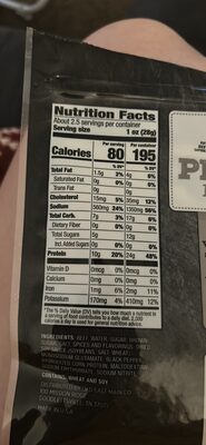 Peppered Beef Jerky, Peppered