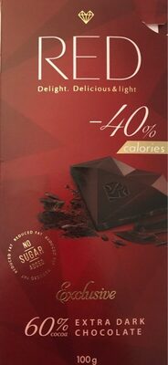 Delight No Sugar Added 60% Cocoa Extra Dark Chocolate