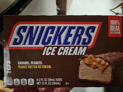 Caramel, Peanuts, Peanut Butter Ice Cream Bars, Caramel; Peanuts; Peanut Butter