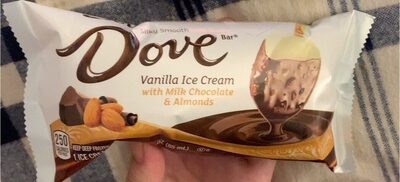 Vanilla Ice Cream With Milk Chocolate & Almonds Bar, Vanilla