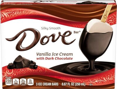 Vanilla With Dark Chocolate Ice Cream Bars, Vanilla; Dark Chocolate