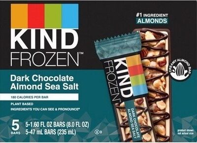 Dark Chocolate Almond Sea Salt Bars, Dark Chocolate; Sea Salt