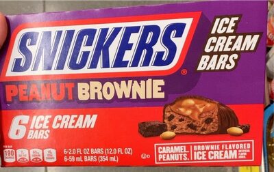 Peanut Brownie Ice Cream Bars, Peanut Brownie