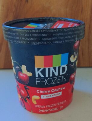 Cherry Cashew Creamy Frozen Dessert, Cherry Cashew