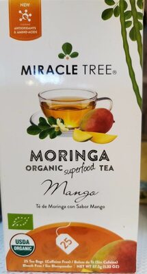 Mango Organic Moringa Superfood Tea Bags