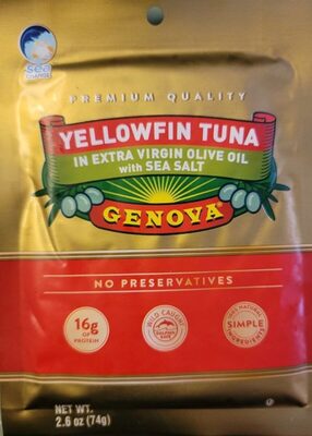 Yellowfin Tuna In Extra Virgin Olive Oil With Sea Salt, Sea Salt