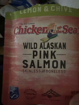 Skinless And Boneless Lemon & Chive Wild Alaskan Pink Salmon, Lemon; Chive